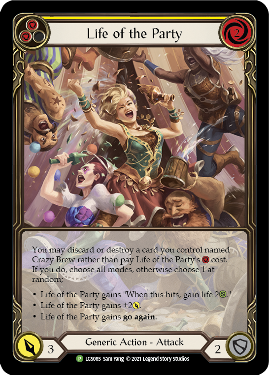 Life of the Party (Yellow) [LGS085] (Promo)  Rainbow Foil | Card Citadel