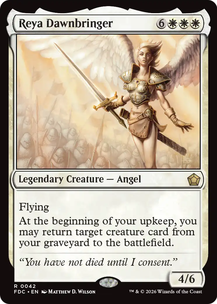 Reya Dawnbringer [Foundations Commander] | Card Citadel