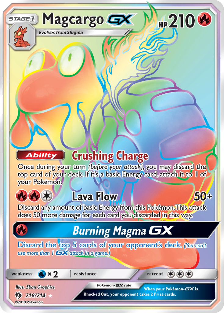 Magcargo GX (218/214) [Sun & Moon: Lost Thunder] | Card Citadel