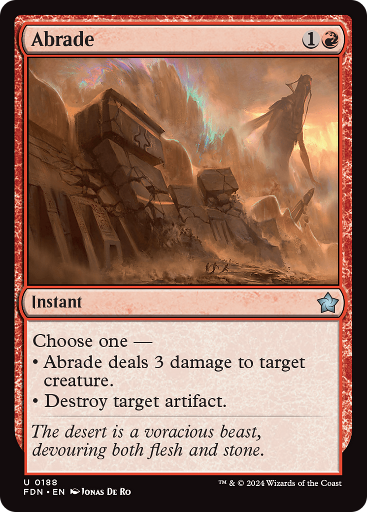 Abrade [Foundations] | Card Citadel