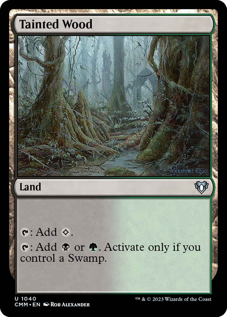 Tainted Wood [Commander Masters] | Card Citadel