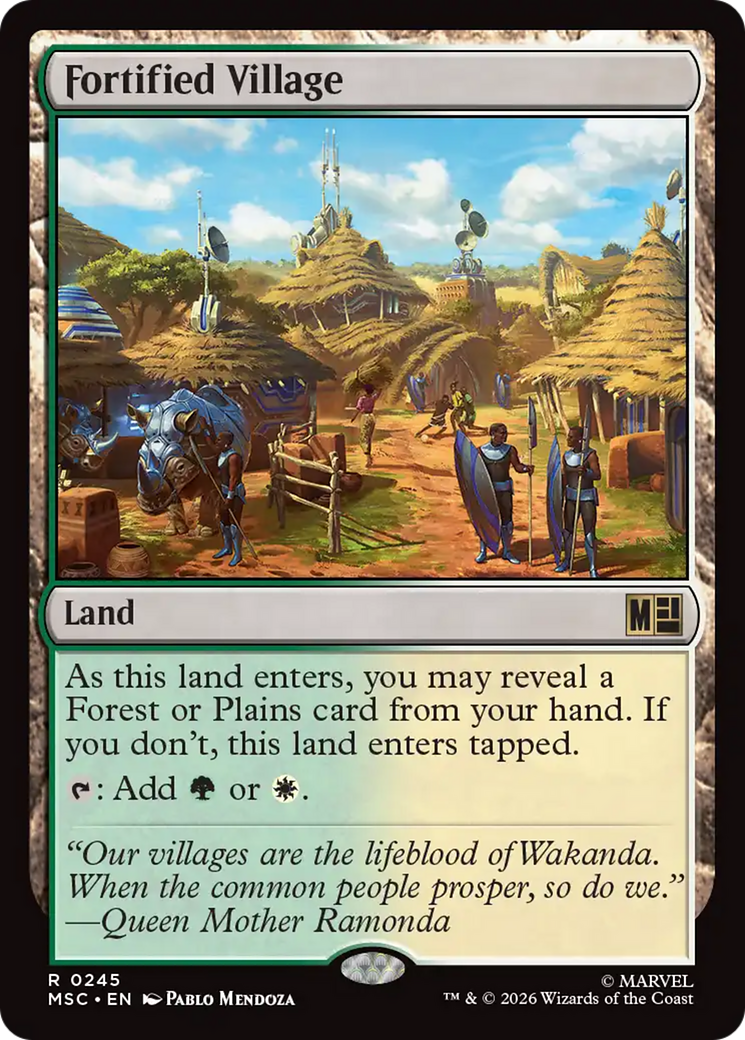 Fortified Village (Surge Foil) [Marvel Super Heroes Commander] | Card Citadel
