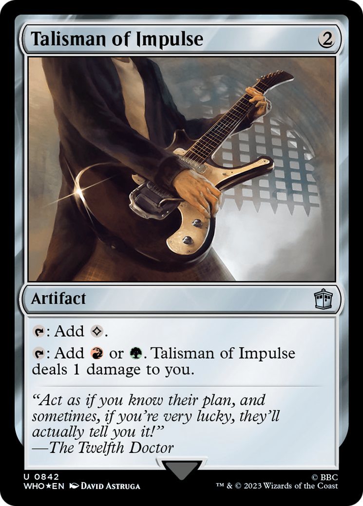 Talisman of Impulse (Surge Foil) [Doctor Who] | Card Citadel