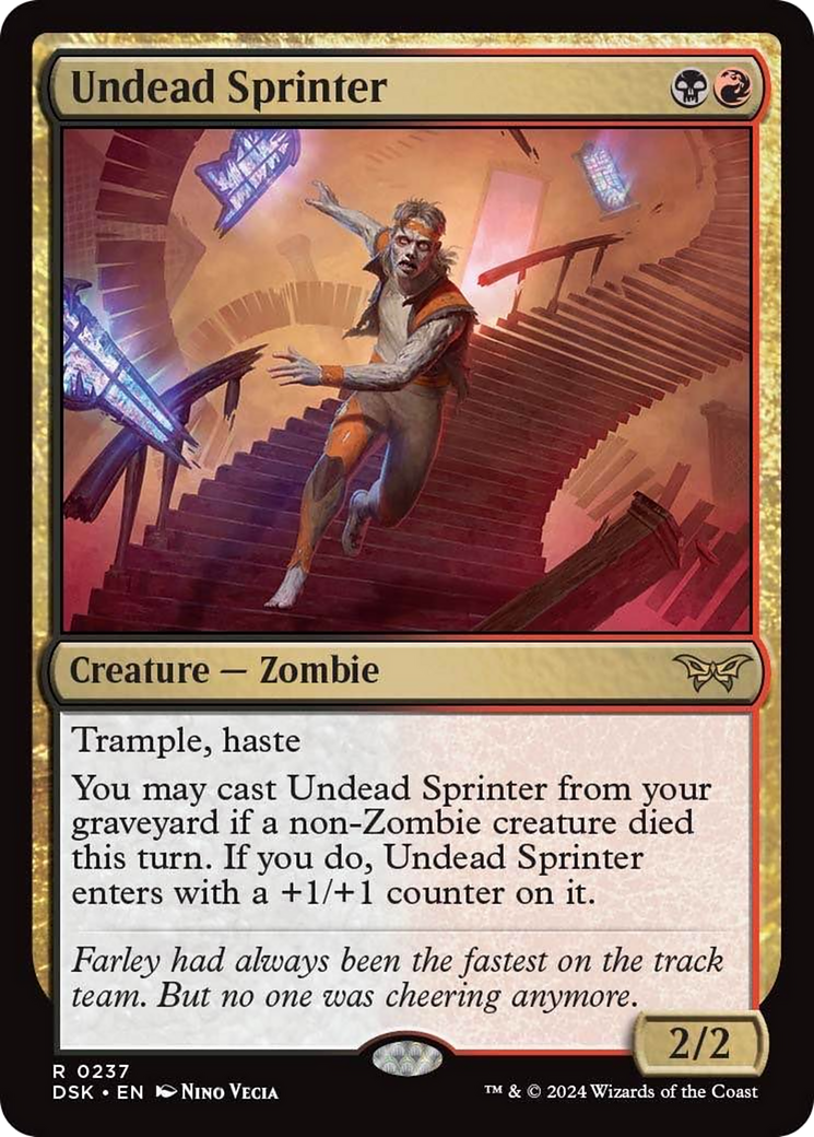 Undead Sprinter [Duskmourn: House of Horror] | Card Citadel