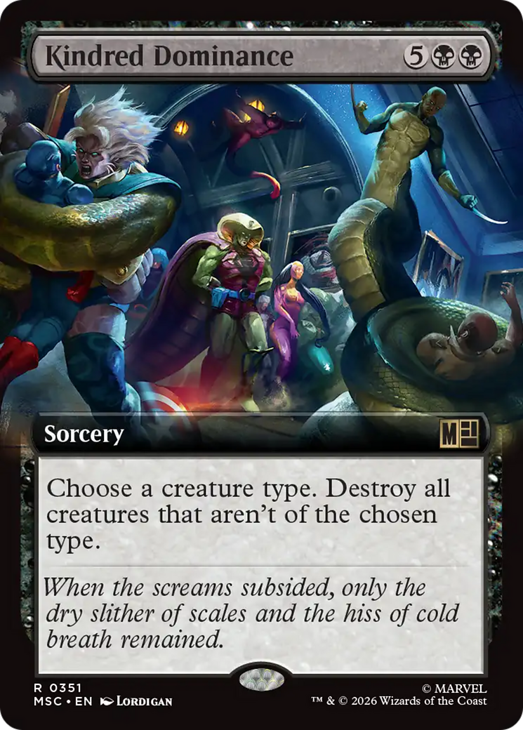 Kindred Dominance (Extended Art) [Marvel Super Heroes Commander] | Card Citadel
