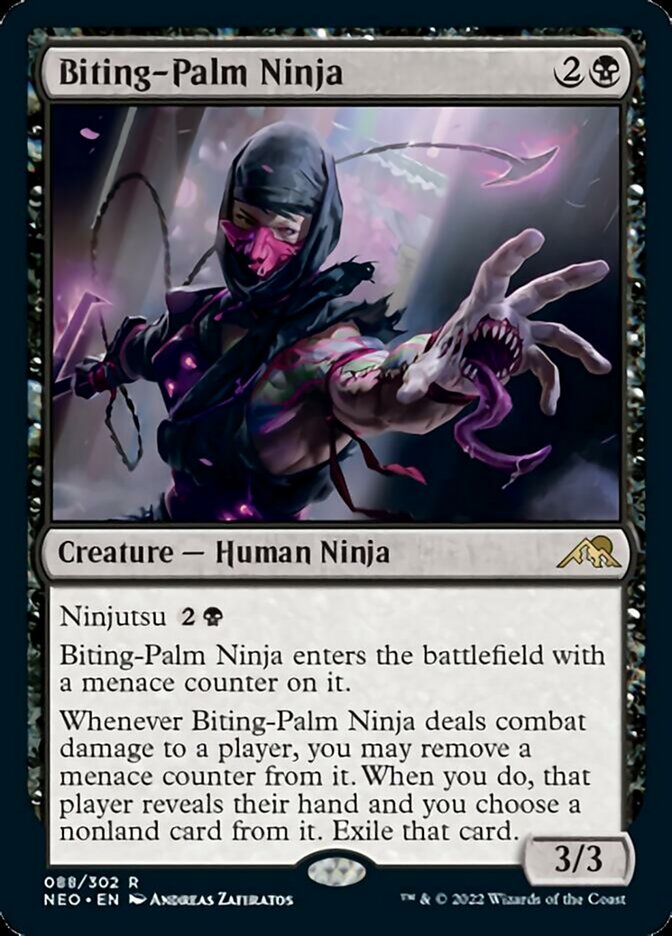 Biting-Palm Ninja [Kamigawa: Neon Dynasty] | Card Citadel