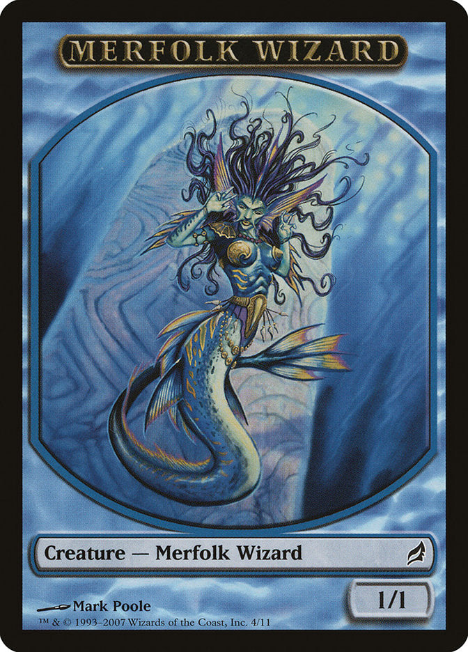 Merfolk Wizard Token [Lorwyn Tokens] | Card Citadel