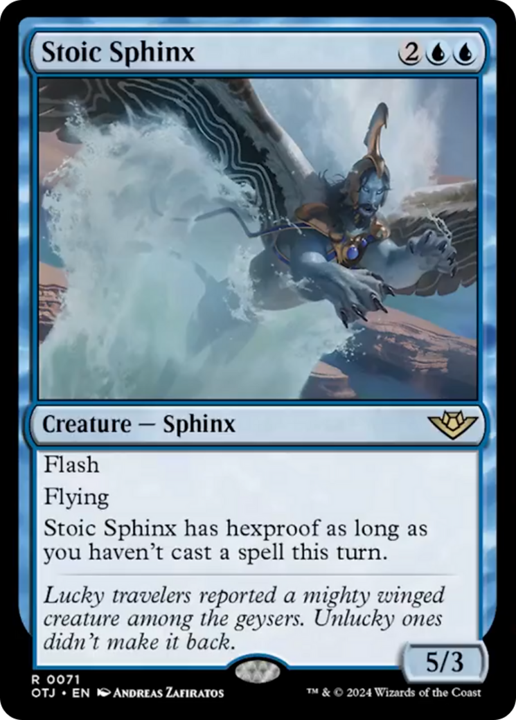 Stoic Sphinx [Outlaws of Thunder Junction] | Card Citadel