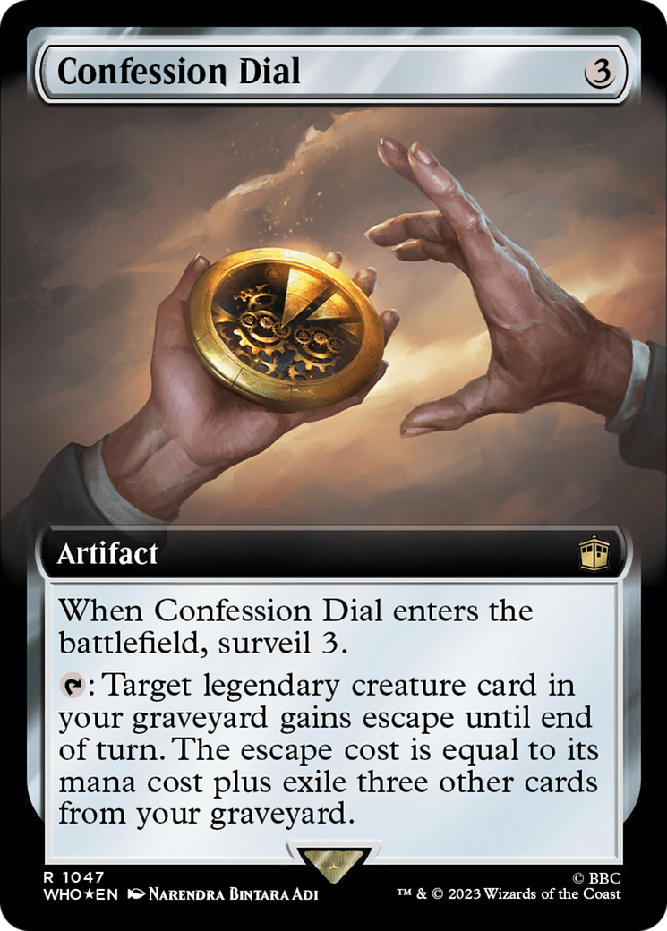 Confession Dial (Extended Art) (Surge Foil) [Doctor Who] | Card Citadel