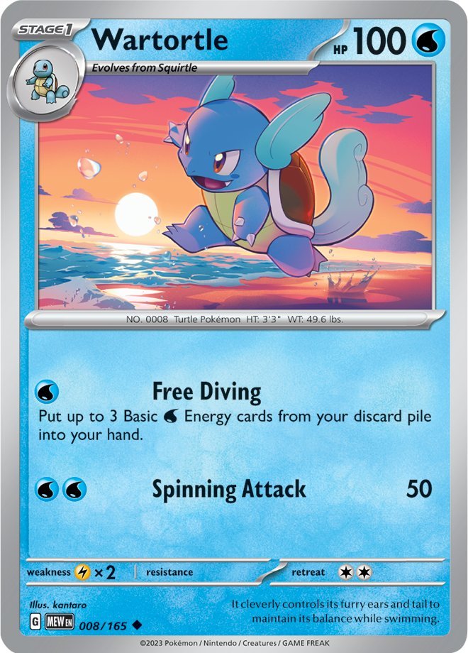 Wartortle (008/165) [Scarlet & Violet 151] | Card Citadel