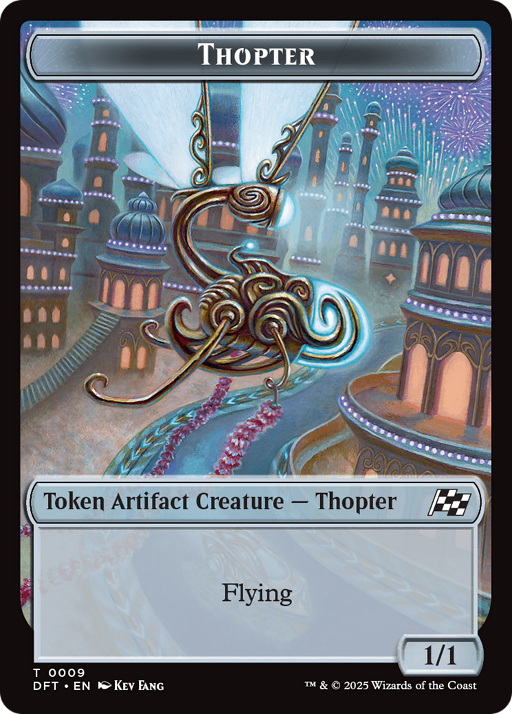 Servo // Thopter (0009) Double-Sided Token [Aetherdrift Tokens] | Card Citadel