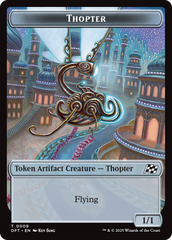 Golem (0015) // Thopter (0009) Double-Sided Token [Aetherdrift Tokens] | Card Citadel