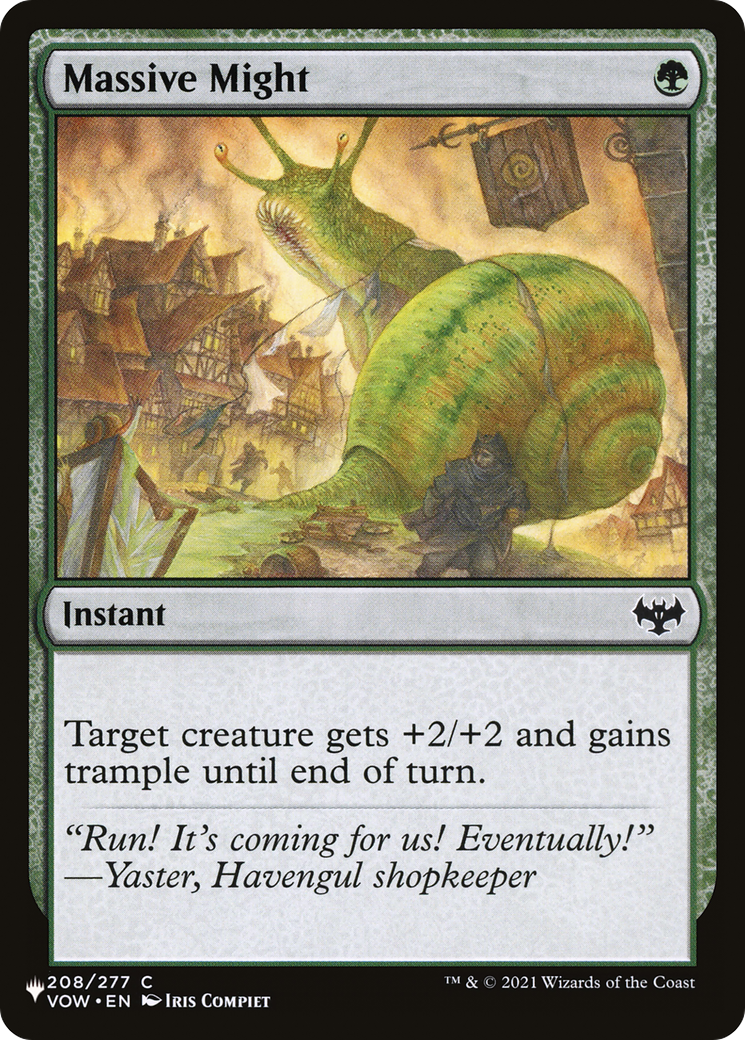 Massive Might [The List Reprints] | Card Citadel