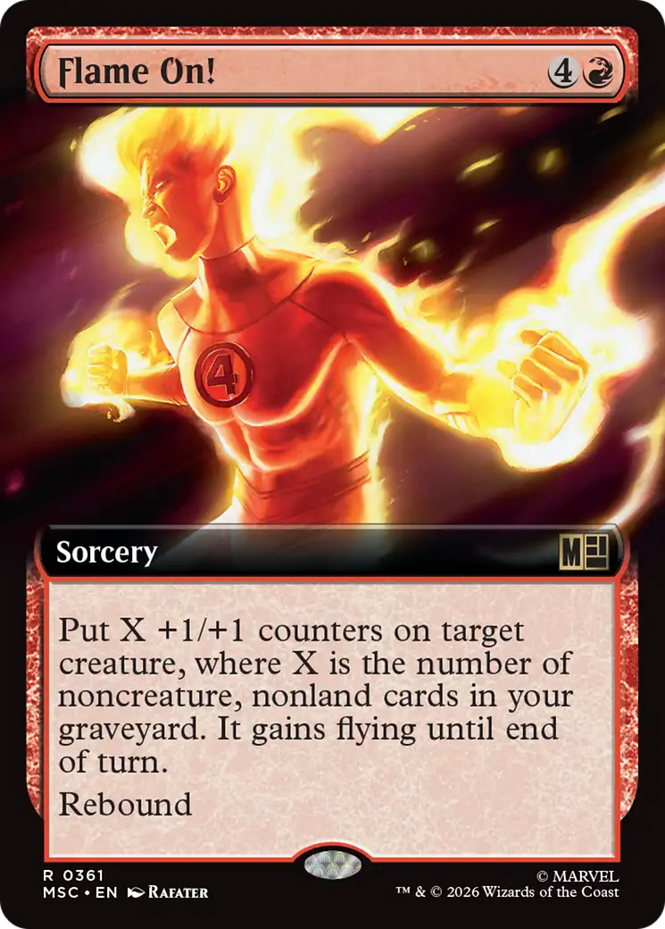 Flame On! (Extended Art) [Marvel Super Heroes Commander] | Card Citadel