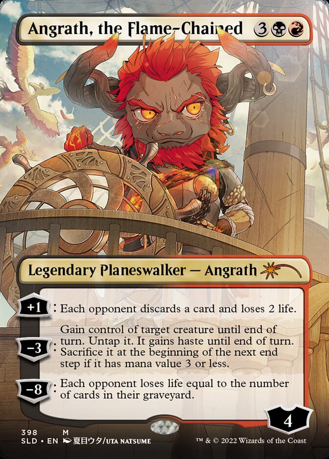 Angrath, the Flame-Chained (Borderless) [Secret Lair Drop Series] | Card Citadel