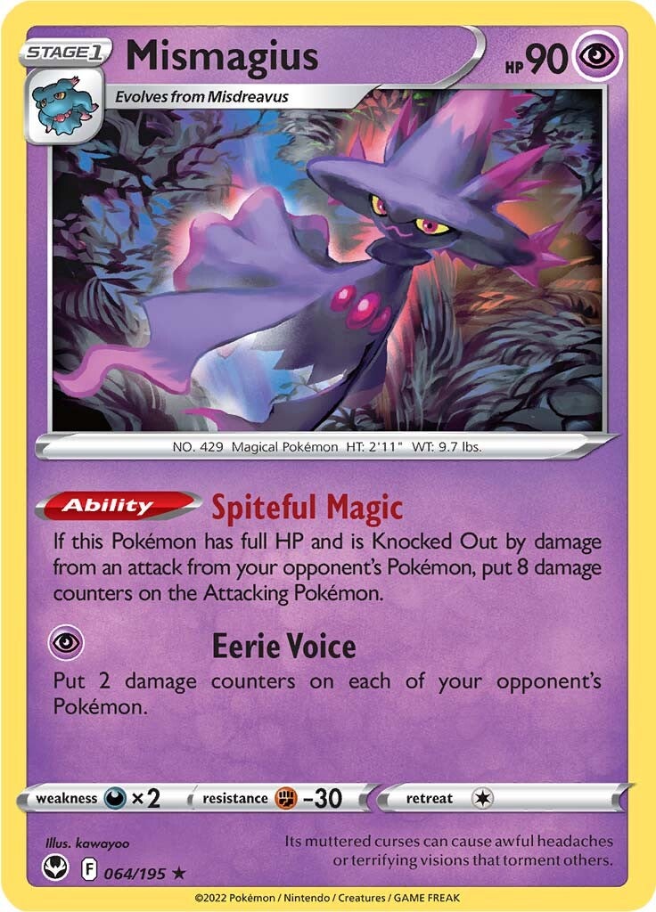 Mismagius (064/195) [Sword & Shield: Silver Tempest] | Card Citadel