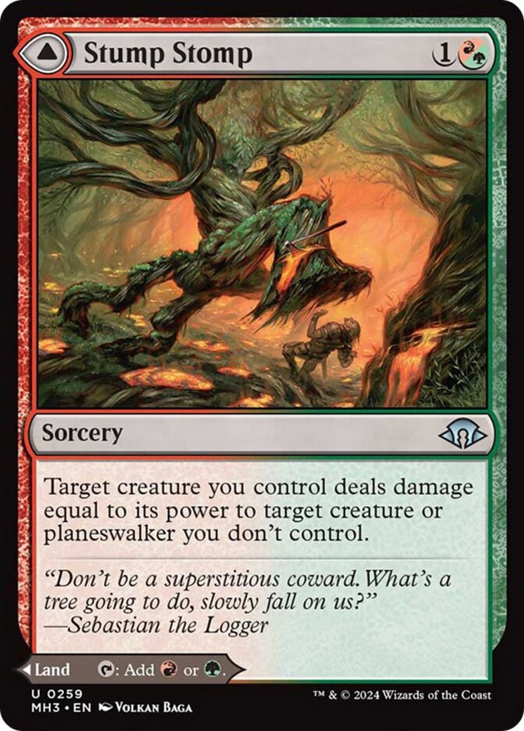 Stump Stomp // Burnwillow Clearing [Modern Horizons 3] | Card Citadel