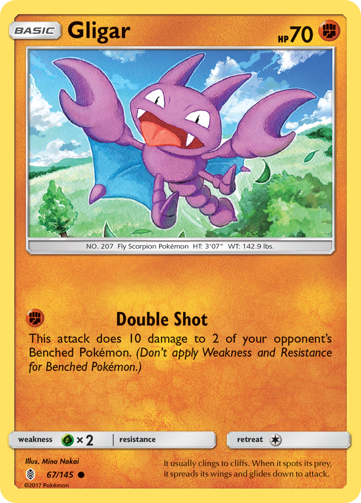 Gligar (67/145) [Sun & Moon: Guardians Rising] | Card Citadel