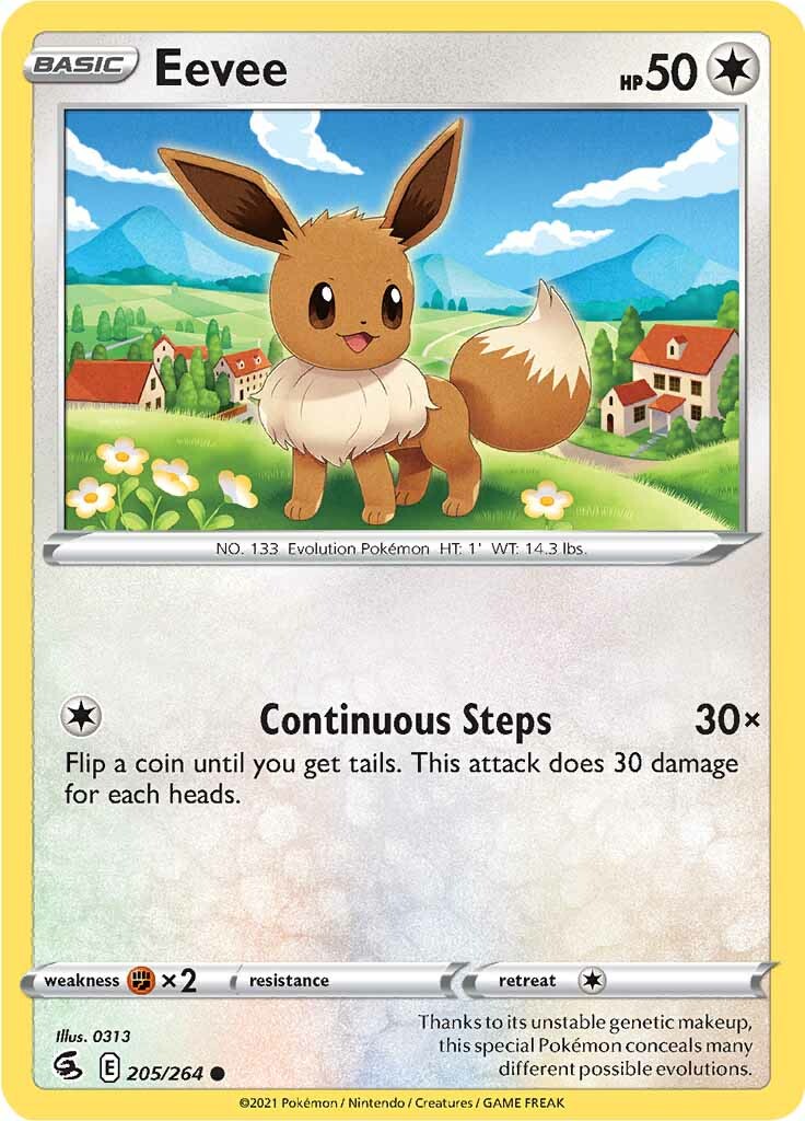 Eevee (205/264) [Sword & Shield: Fusion Strike] | Card Citadel