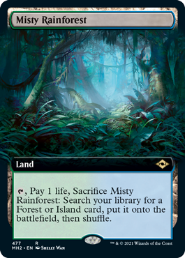 Misty Rainforest (Extended Art) [Modern Horizons 2] | Card Citadel