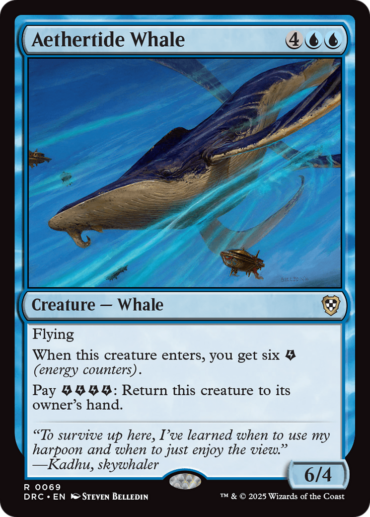 Aethertide Whale [Aetherdrift Commander] | Card Citadel