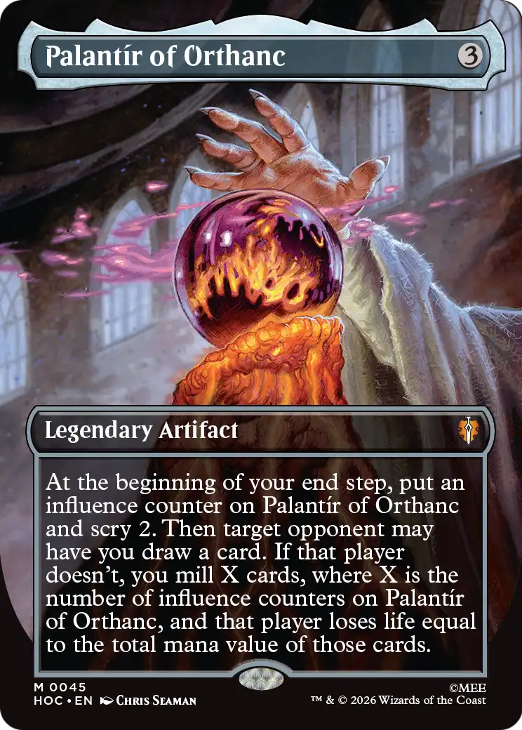 Palantir of Orthanc (Borderless) [The Hobbit: Eternal-Legal] | Card Citadel