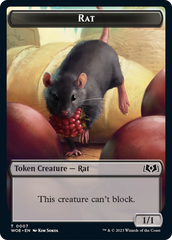 Rat // Food (0010) Double-Sided Token [Wilds of Eldraine Tokens] | Card Citadel