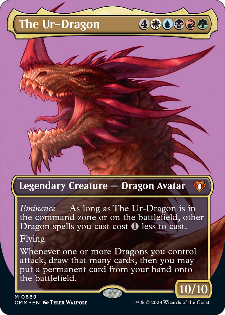 The Ur-Dragon (Borderless Profile) [Commander Masters] | Card Citadel