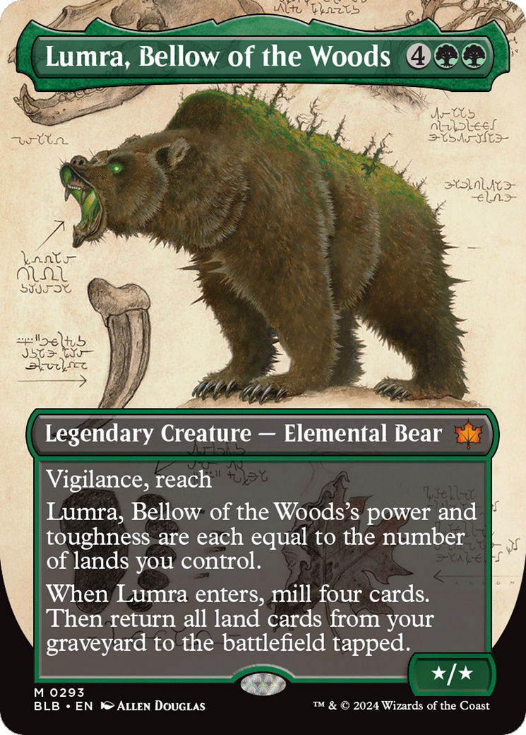 Lumra, Bellow of the Woods (Borderless) (0293) [Bloomburrow] | Card Citadel