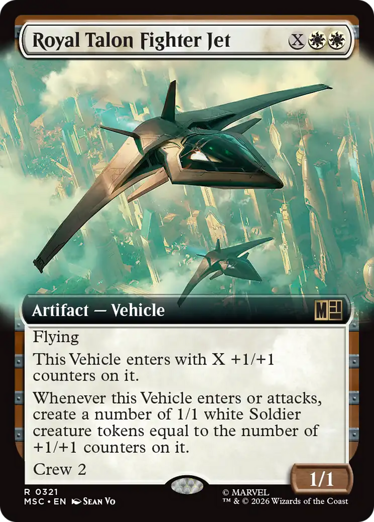 Royal Talon Fighter Jet (Extended Art) [Marvel Super Heroes Commander] | Card Citadel
