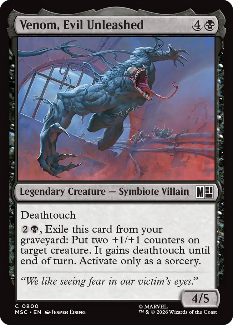 Venom, Evil Unleashed [Marvel Super Heroes Commander] | Card Citadel
