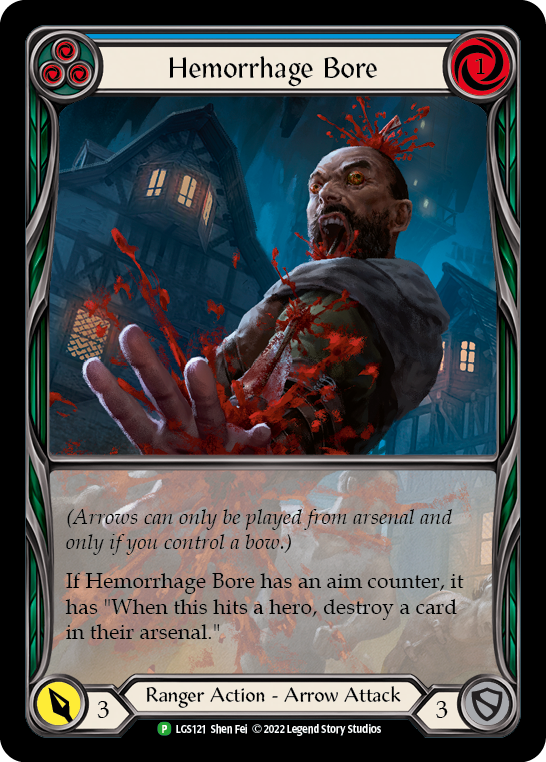 Hemorrhage Bore (Blue) [LGS121] (Promo)  Rainbow Foil | Card Citadel