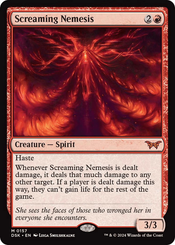 Screaming Nemesis [Duskmourn: House of Horror] | Card Citadel