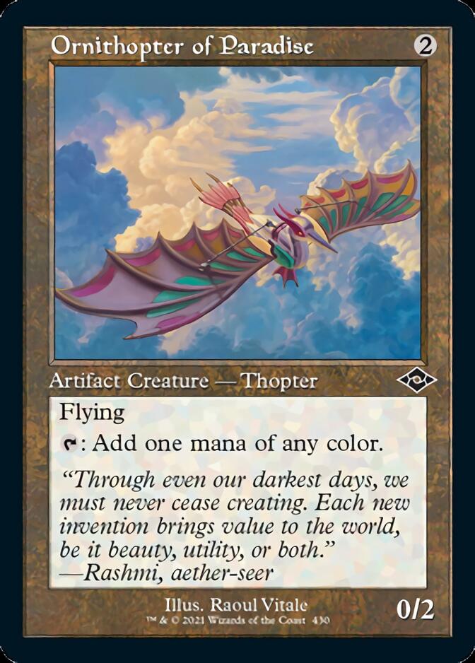 Ornithopter of Paradise (Retro Foil Etched) [Modern Horizons 2] | Card Citadel