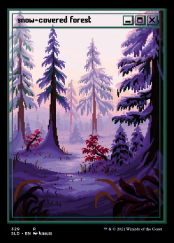 Snow-Covered Forest (329) [Secret Lair Drop Series] | Card Citadel