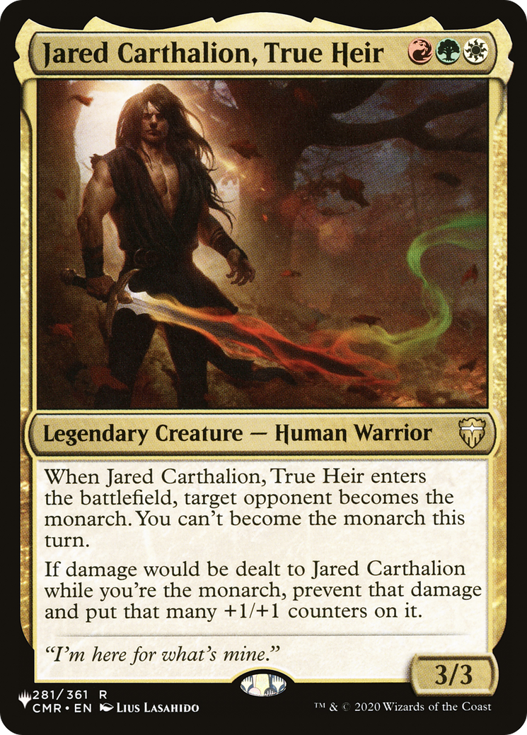 Jared Carthalion, True Heir [The List] | Card Citadel