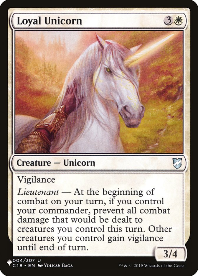 Loyal Unicorn [The List] | Card Citadel