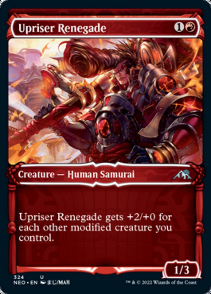 Upriser Renegade (Showcase Samurai) [Kamigawa: Neon Dynasty] | Card Citadel