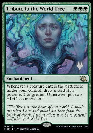 Tribute to the World Tree (Promo Pack) [March of the Machine Promos] | Card Citadel