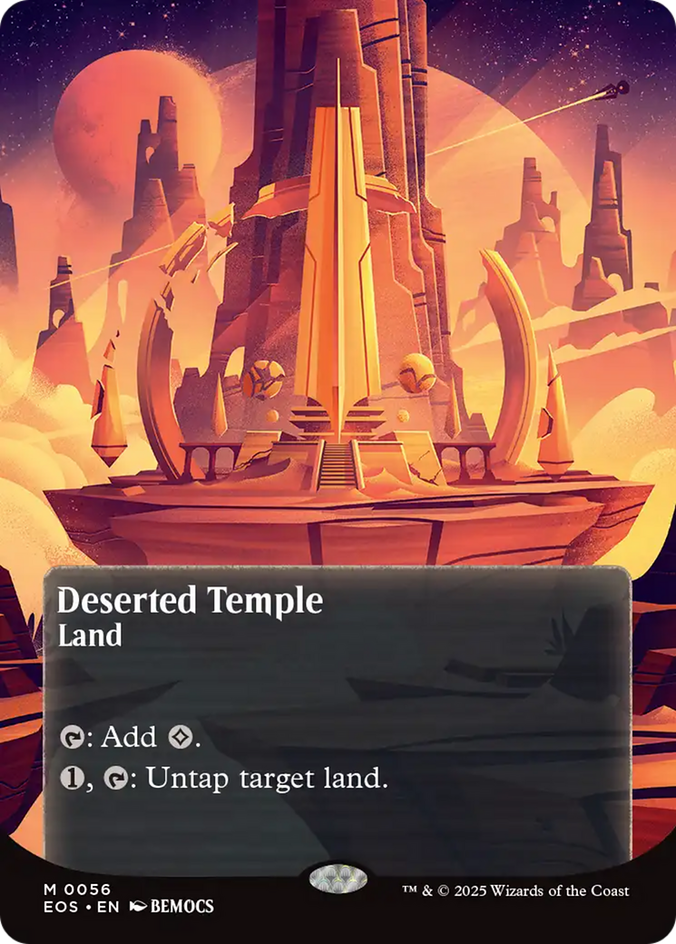 Deserted Temple (0056) (Borderless) [Edge of Eternities: Stellar Sights] | Card Citadel