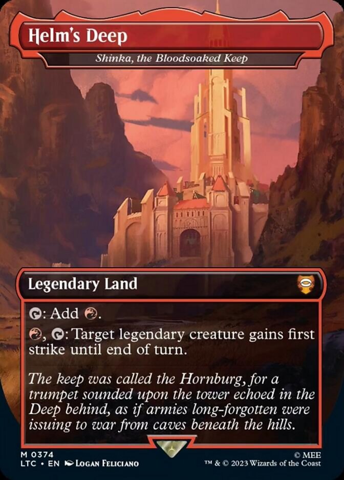 Helm's Deep - Shinka, the Bloodsoaked Keep [The Lord of the Rings: Tales of Middle-Earth Commander] | Card Citadel