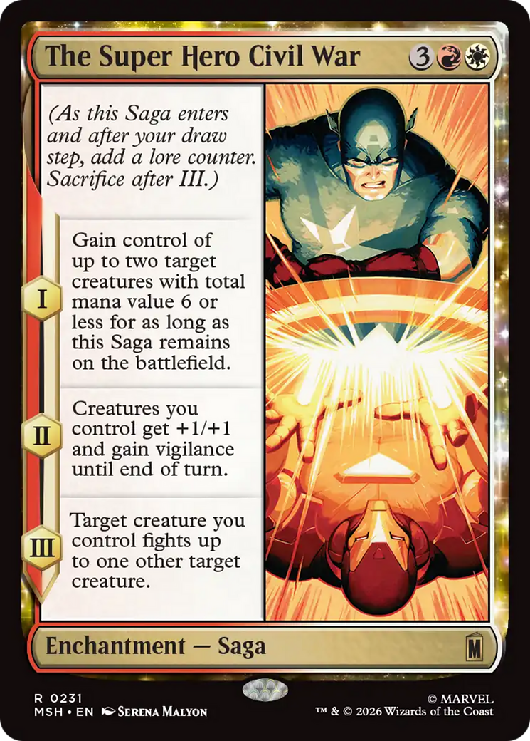 The Super Hero Civil War [Marvel Super Heroes] | Card Citadel