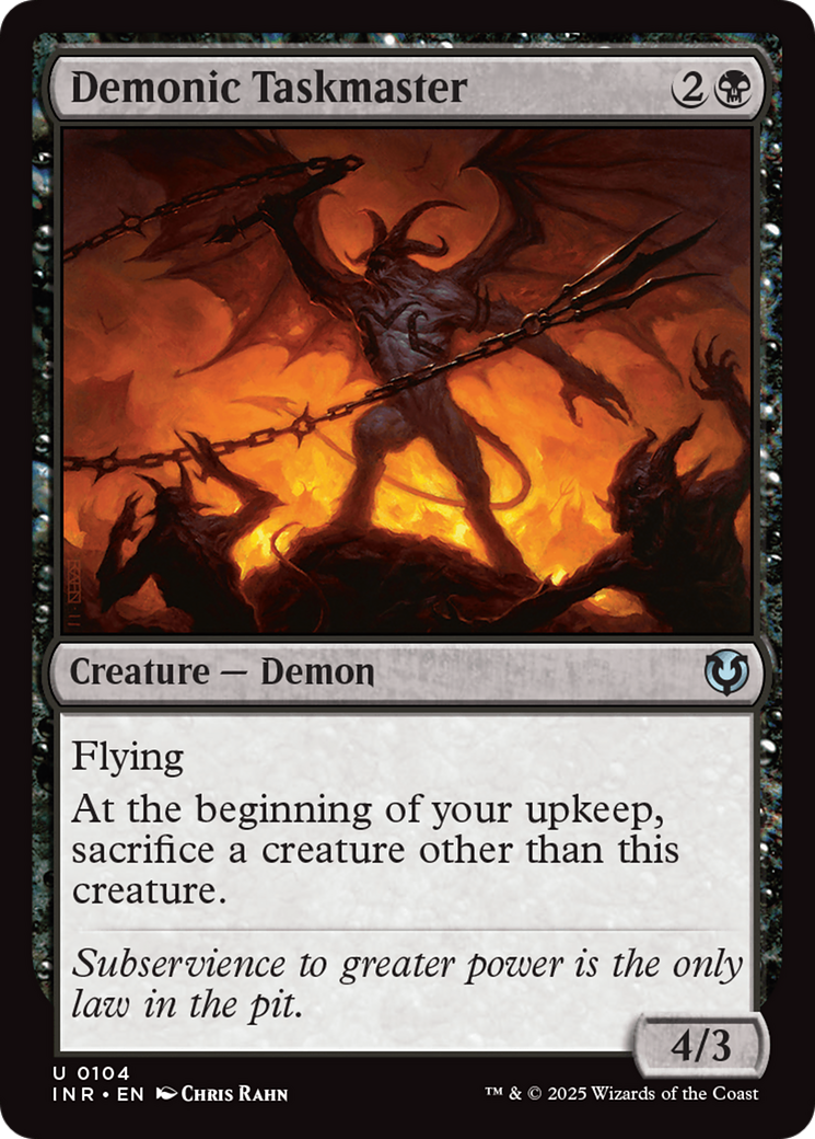 Demonic Taskmaster [Innistrad Remastered] | Card Citadel