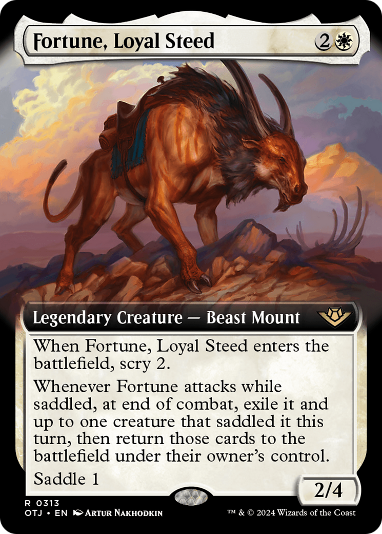 Fortune, Loyal Steed (Extended Art) [Outlaws of Thunder Junction] | Card Citadel