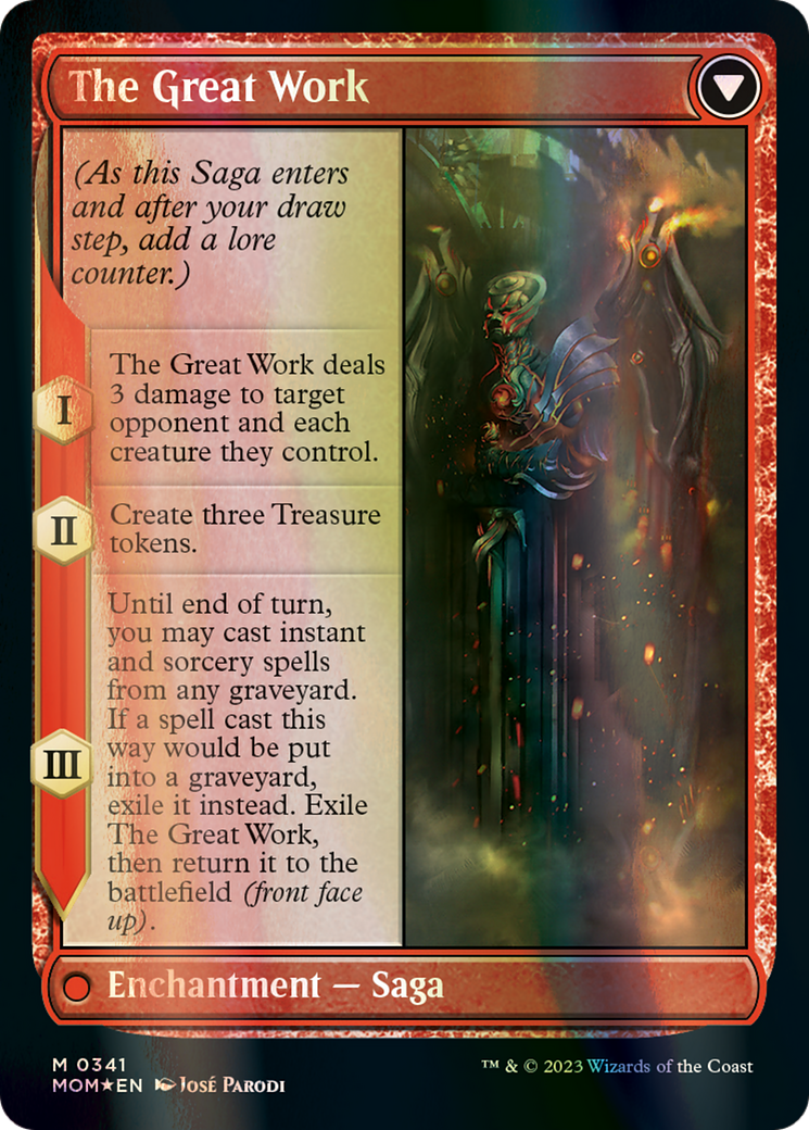 Urabrask // The Great Work (Serialized) [March of the Machine] | Card Citadel