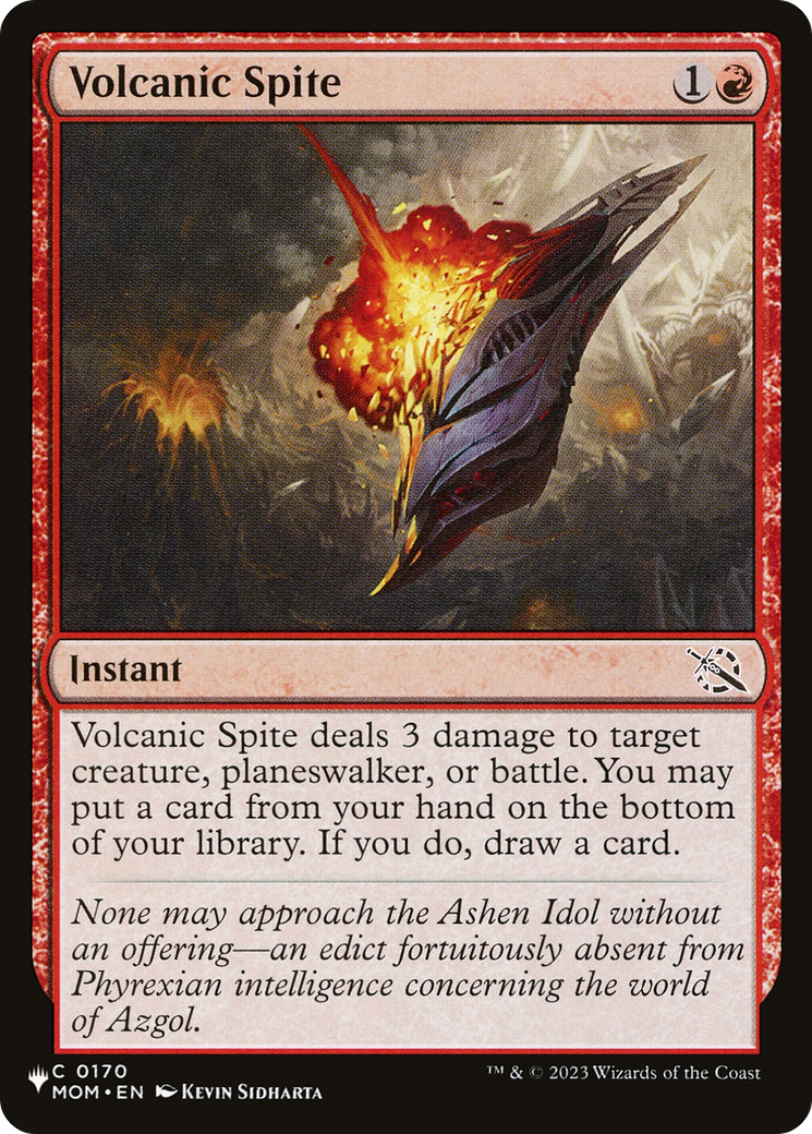 Volcanic Spite [The List Reprints] | Card Citadel