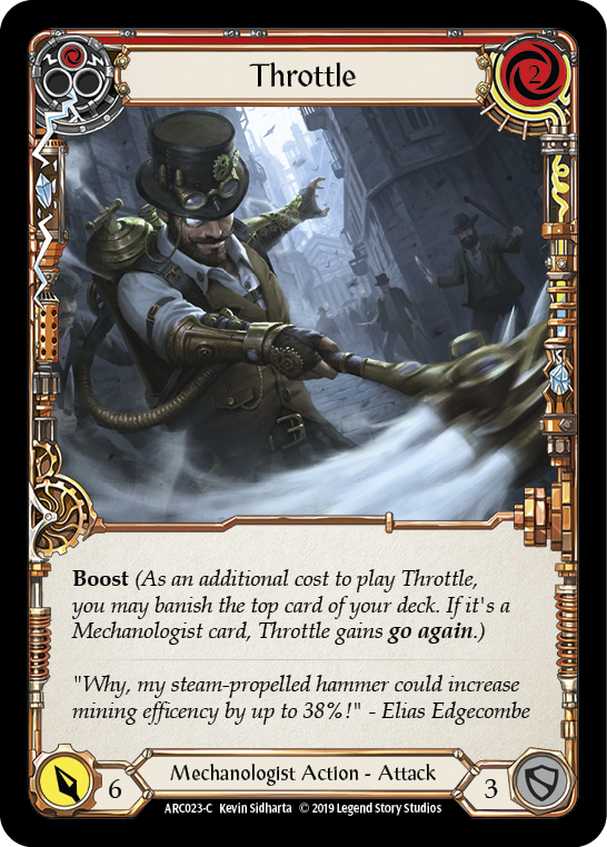 Throttle (Red) [ARC023-C] (Arcane Rising)  1st Edition Normal | Card Citadel