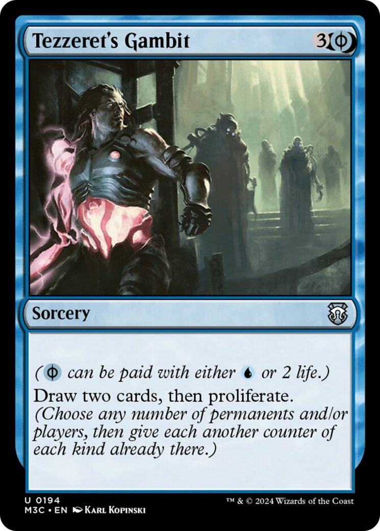Tezzeret's Gambit (Ripple Foil) [Modern Horizons 3 Commander] | Card Citadel
