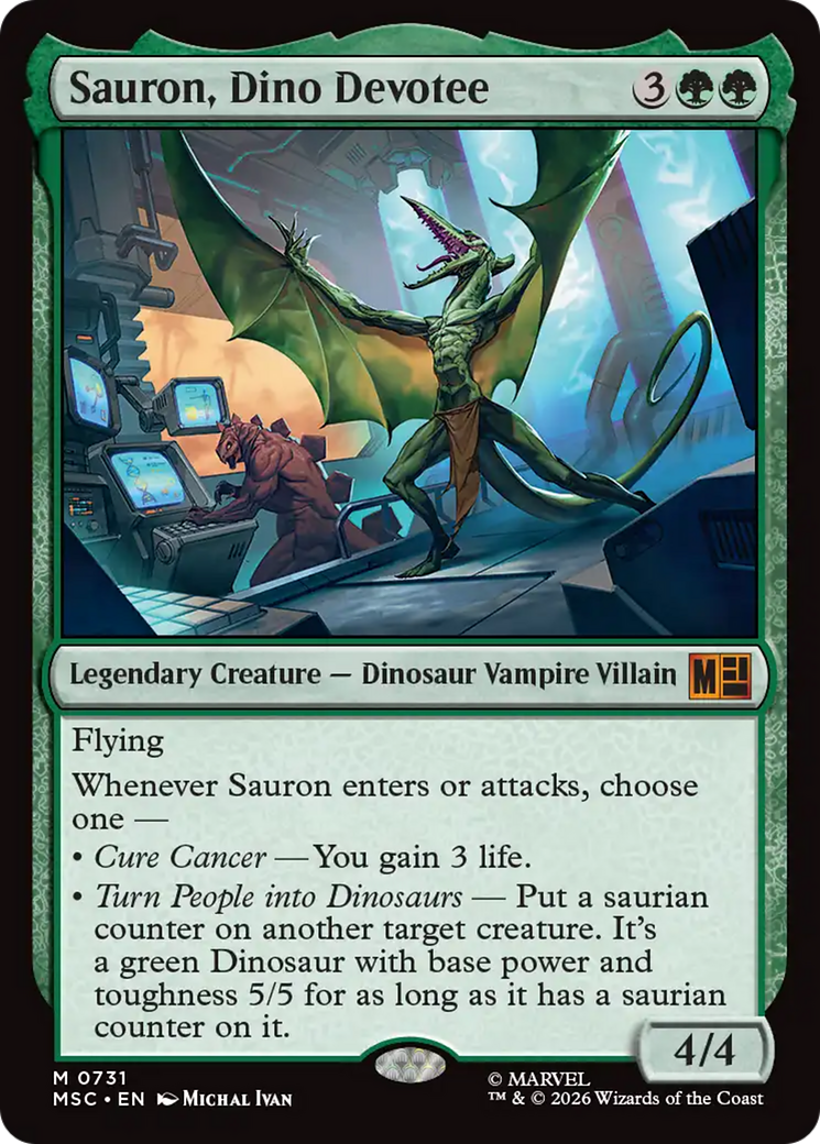 Sauron, Dino Devoteee [Marvel Super Heroes Commander] | Card Citadel