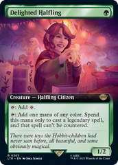 Delighted Halfling (Extended Art) [The Lord of the Rings: Tales of Middle-Earth] | Card Citadel